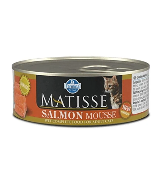 Влажный корм для кошек Farmina Matisse мусс с лососем, 85 г
