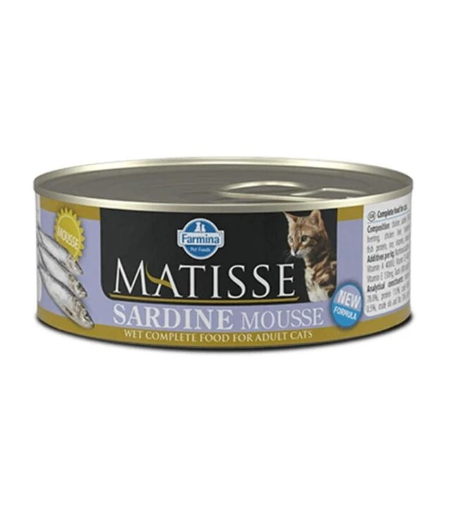 Вологий корм для котів Farmina Matisse мус з сардиною, 85 г