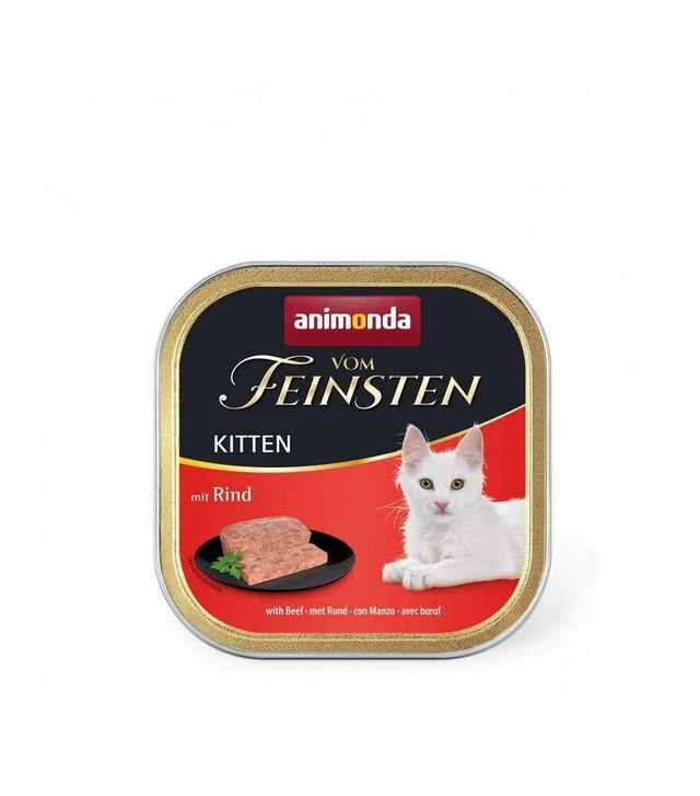 Беззерновий вологий корм для кошенят Animonda Vom Feinsten Kitten з яловичиною, 100 г
