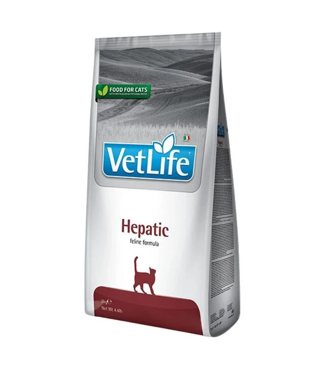 Лікувальний сухий корм для котів Farmina Vet Life Hepatic при хронічній печінковій недостатності, 2 кг