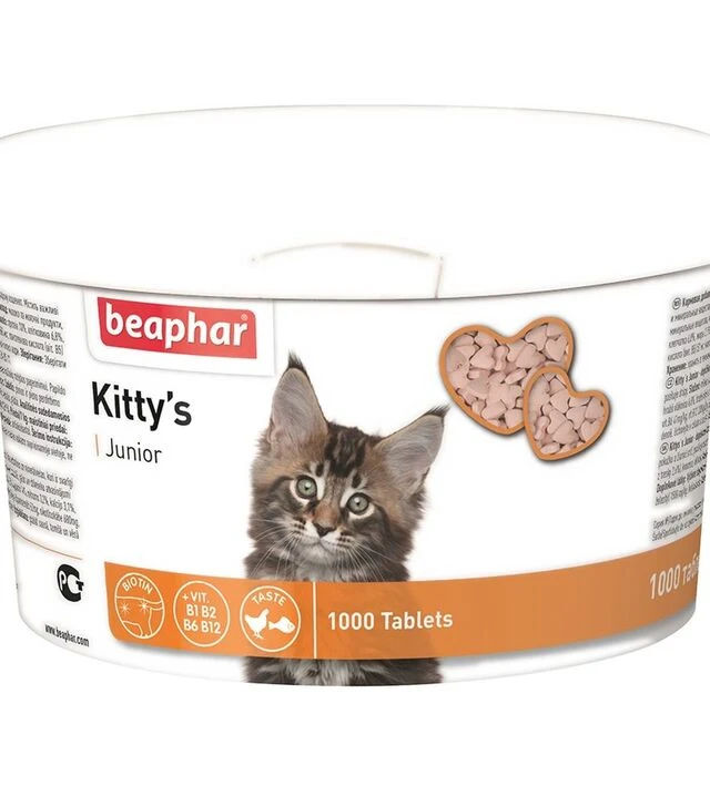 Лакомства для котят Beaphar Kitty's Junior, 1000 шт