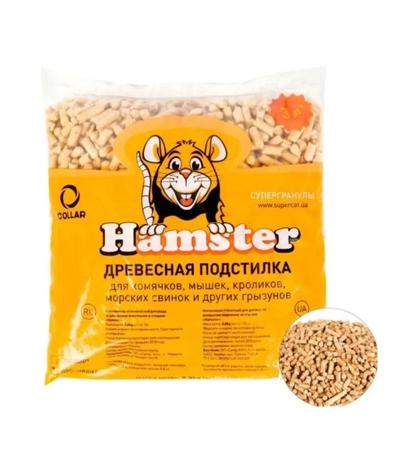 Наполнитель для кошачьих туалетов Hamster Стандарт супергранулы, 800 г
