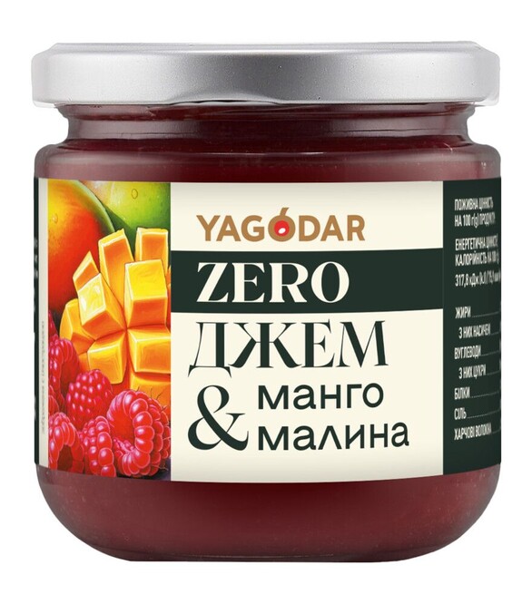 Джем Yagodar дієтичний манго-малина без цукру, 210 г