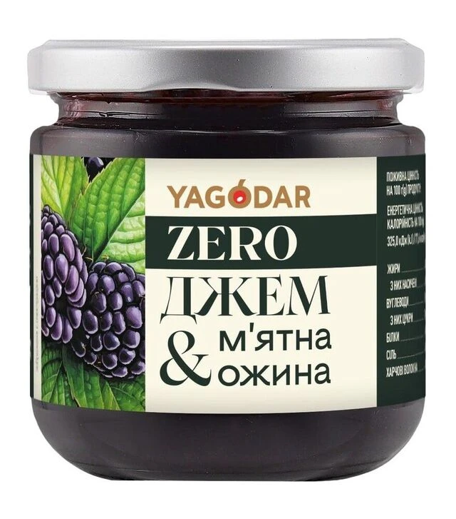 Джем Yagodar диетический мята-ежевика без сахара 210 г
