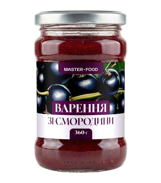 Варенье Master Food черная смородина 360 г