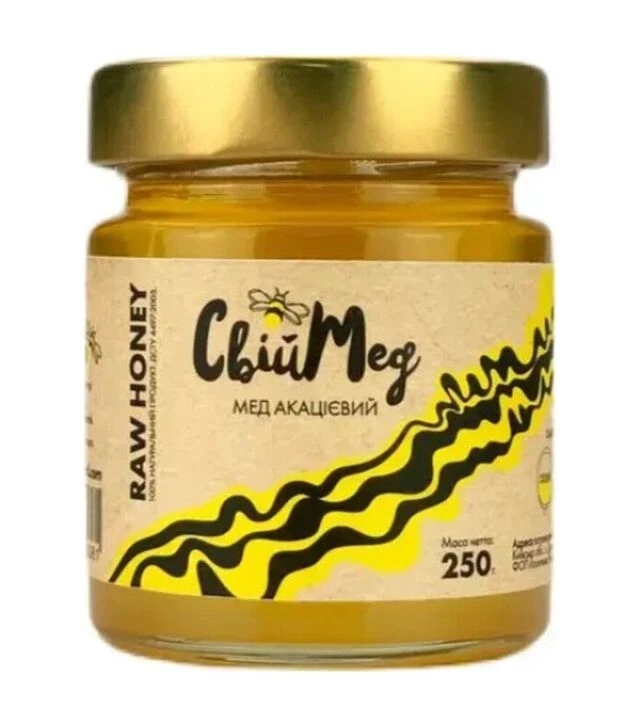 Мед акациевый Свой мед, 250 г стекло
