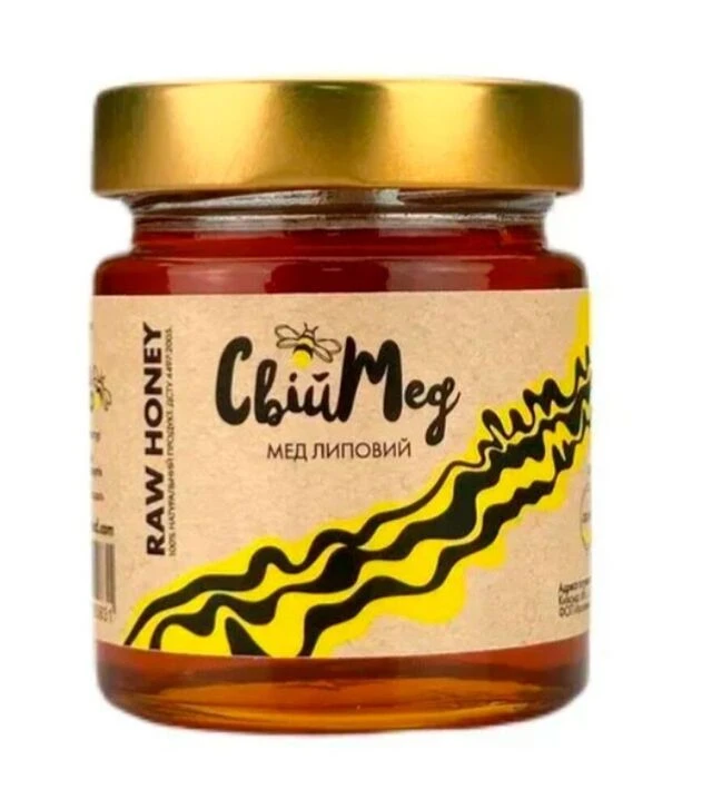 Мед липовий Свій мед, 50 г скло