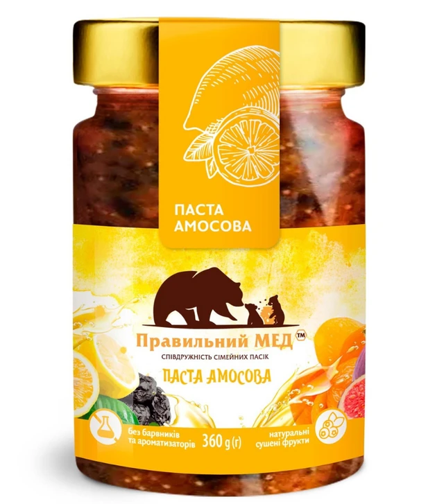 Паста Амосова Правильний мед, 360 г