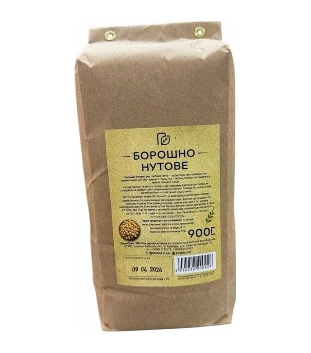 Мука нутовая Продукция, как она есть, 900 г