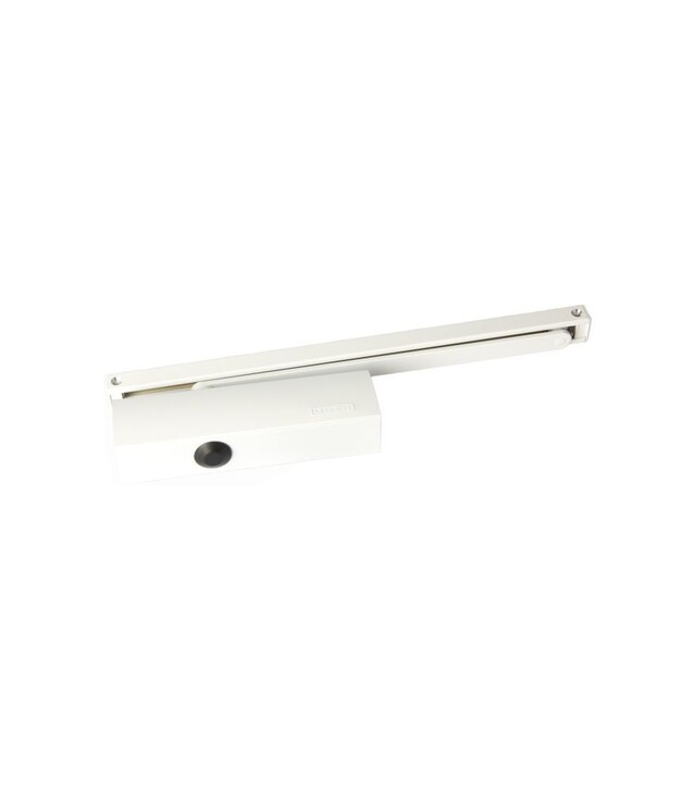 Дверной доводчик GEZE TS 3000 V BC со скользящей шиной, Белый (TS3000 109328+015695)
