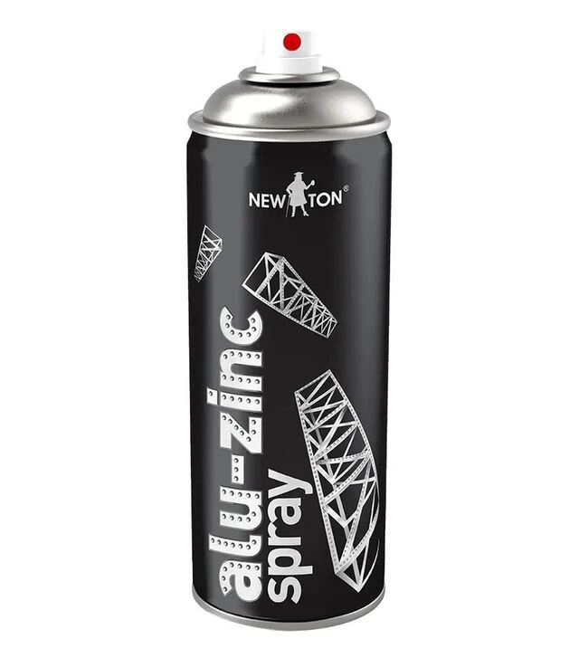 Емаль акрилова New Ton Alu-Zinc Spray, Сірий, 400 мл