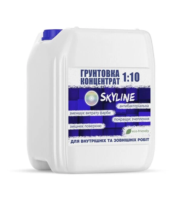 Ґрунтовка акрилова глибокого проникнення SkyLine Біла, 10 л (Концентрат, 1:10)