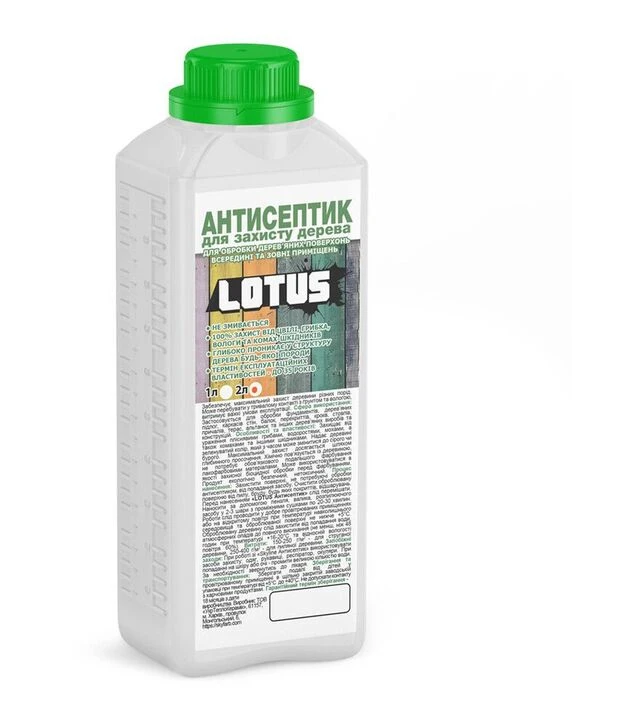 Антисептик біозахисний Lotus для деревини Бежевий, 2 л