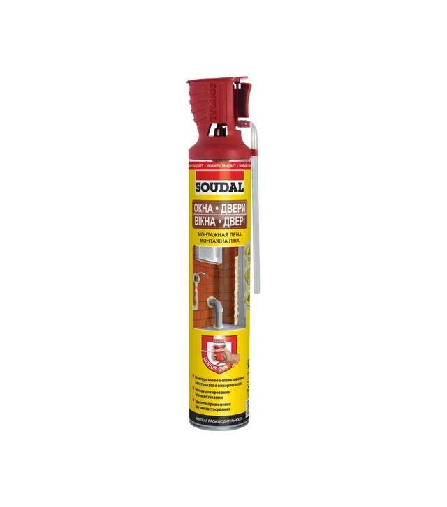 Піна монтажна Soudal Genius Gun Вікна-Двері, 750 мл