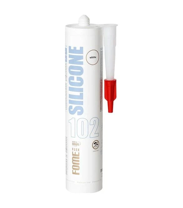 Герметик силиконовый Fome Flex 102 SILICONE, Белый, 310 мл