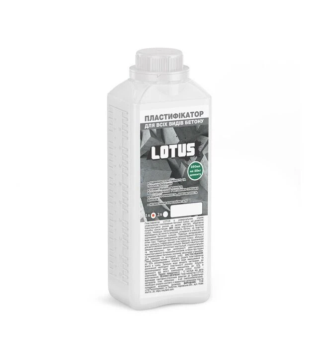 Пластификатор LOTUS для всех видов бетона, 1 л