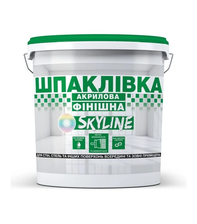 Шпаклівка акрилова фінішна SkyLine Білосніжна, 8 кг