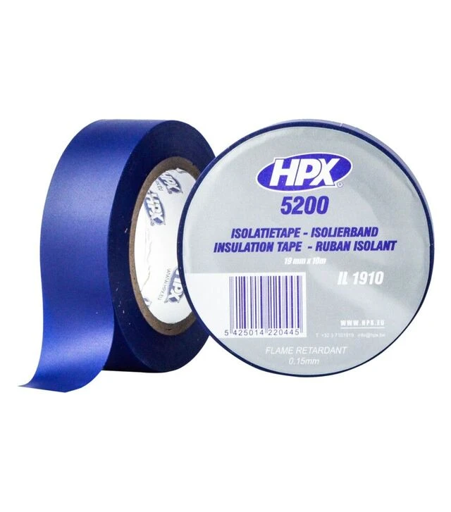 Стрічка ізоляційна HPX 5200, 19 мм Синя, 10 м