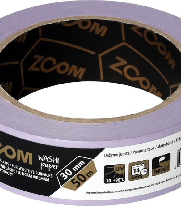 Лента малярная Zoom Sensitive Plus, Фиолетовая (50 м×30 мм)