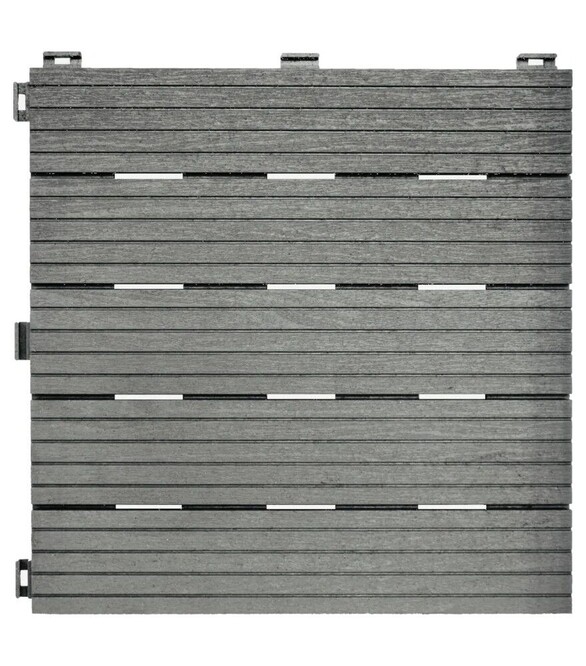 Резиновое покрытие для пола Multy Home Cosmopolitan, Коричневое, рифленое, 30×30 см, 6 шт