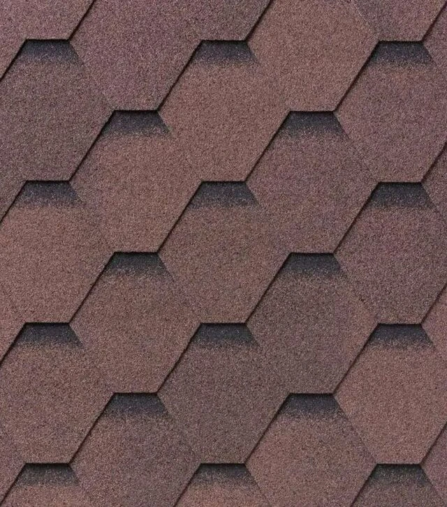 Бітумна черепиця Superglass Hex (27), Dual Brown Ultra, 3 м² (285620)