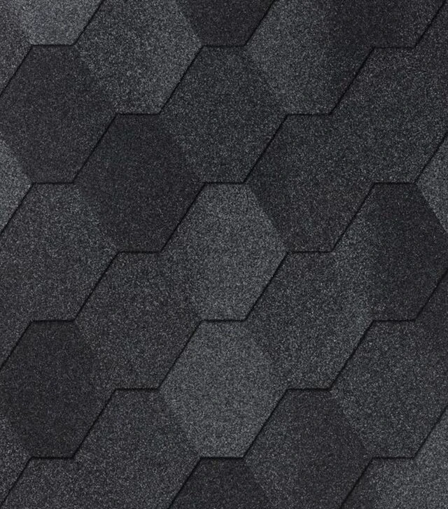 Бітумна черепиця Number One Hex (52), Dual Black