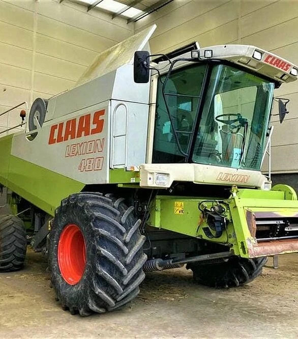 Зерноуборочный комбайн Claas Lexion 480, 2001 г.в, 3686 м/ч, б/у