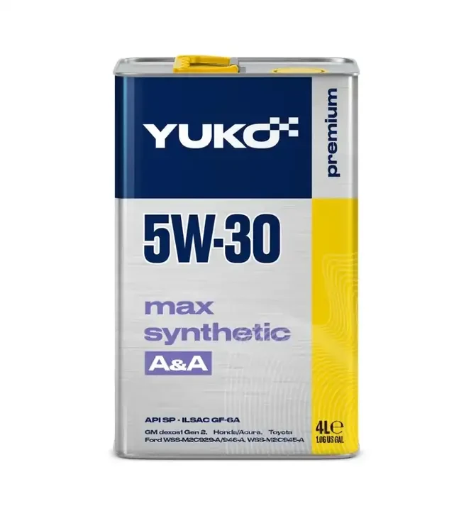 Моторна олива Yuko MAX SYNTHETIC A&A 5W-30, 4 л