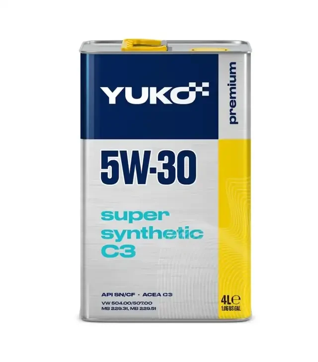 Моторна олива Yuko SUPER SYNTHETIC C3 5W-30, 4 л