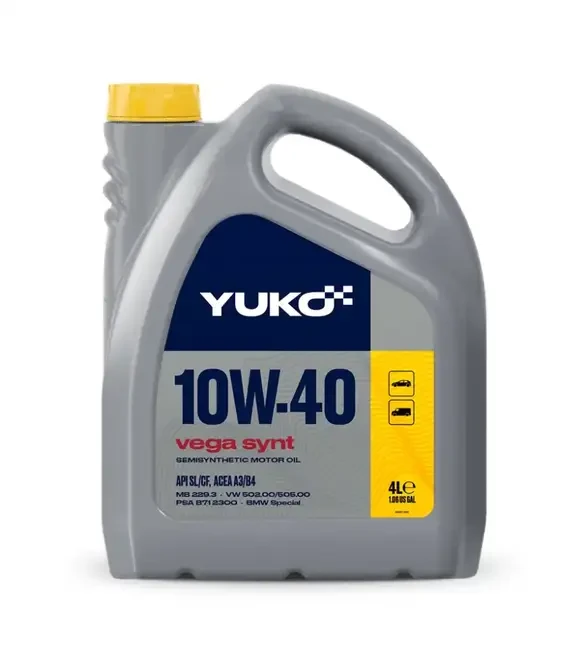 Моторна олива Yuko VEGA SYNT 10W-40, 4 л