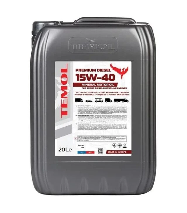 Моторна олива TEMOL PREMIUM DIESEL 10W-40, 20 л