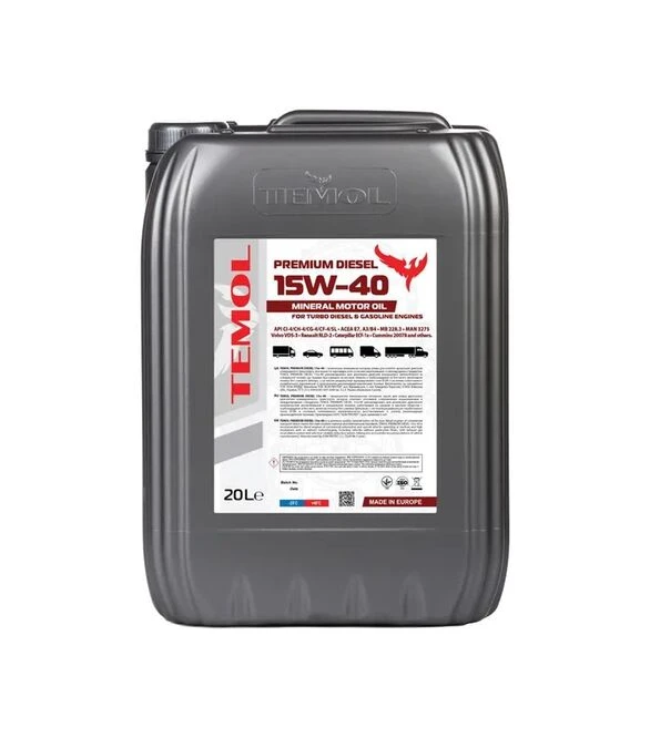 Моторна олива TEMOL PREMIUM DIESEL 15W-40, 20 л