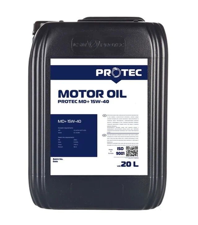Олива моторна MD+ 15W-40 PROTEC, 20 л