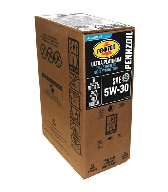 Моторное масло Pennzoil Ultra Platinum 5W30, 24/1 Qt Ecobox, 22,71 л