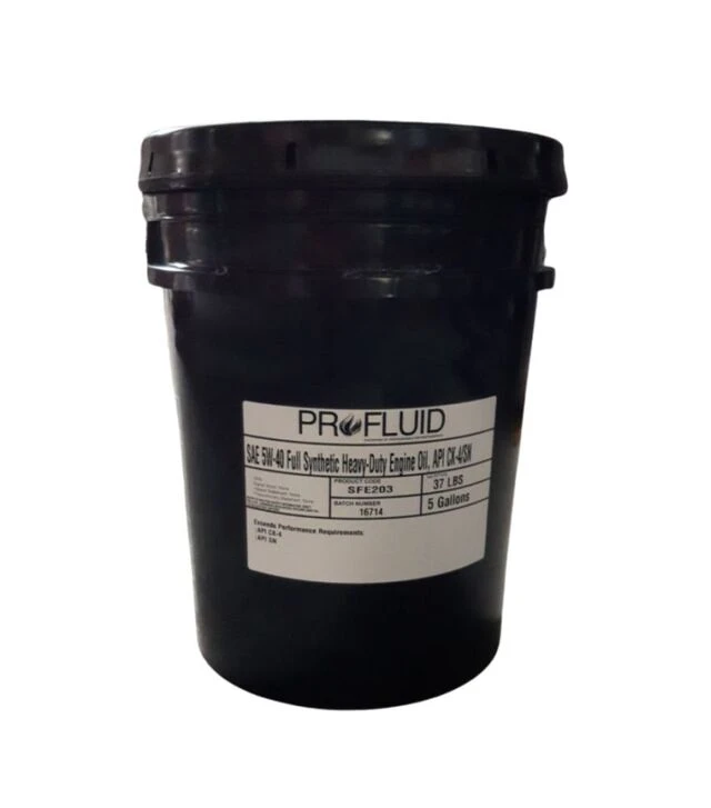 Моторное масло ProFluid Full Synthetic 5W40 CK-4 HDEO Pails, 5 GL, 18,93 л