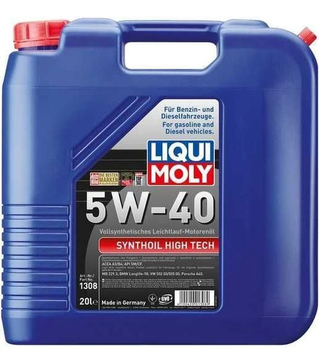 Моторна олива Liqui Moly Synthoil High Tech 5W-40, 20 л