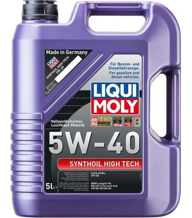 Моторное масло Liqui Moly Synthoil High Tech 5W-40, 5 л