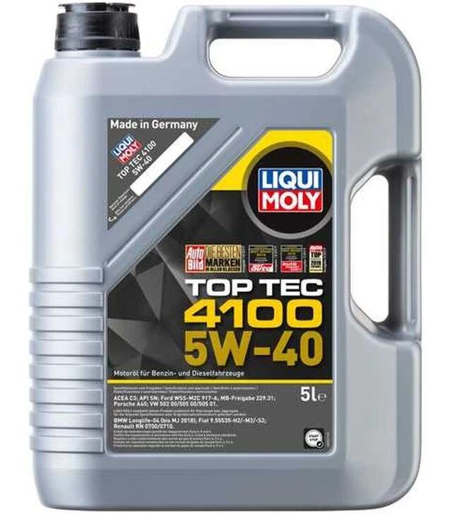 Моторное масло Liqui Moly Top Tec 4100 5W-40, 5 л