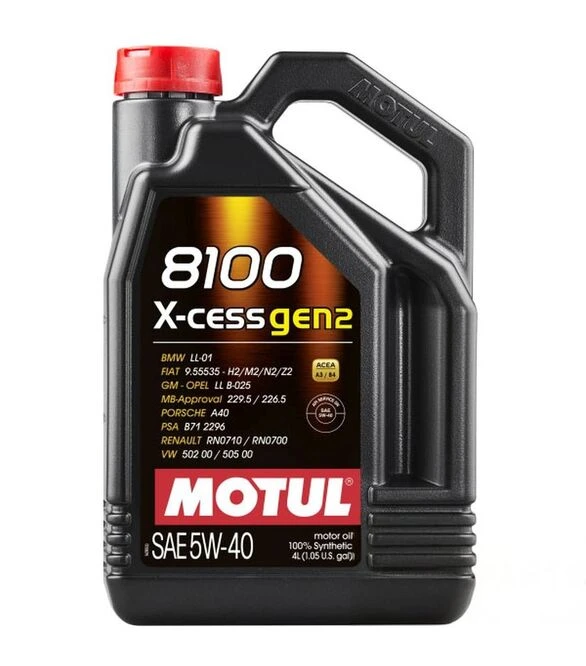 Моторное масло Motul 8100 X-cess GEN-2 5W-40, 4 л