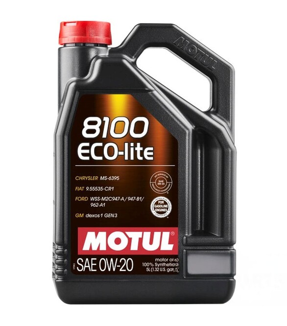 Моторное масло Motul 8100 Eco-lite 0W-20, 5 л