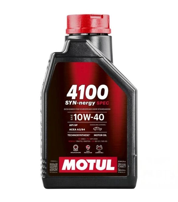 Моторное масло Motul 4100 Syn-nergy Spec 10W-40, 1 л