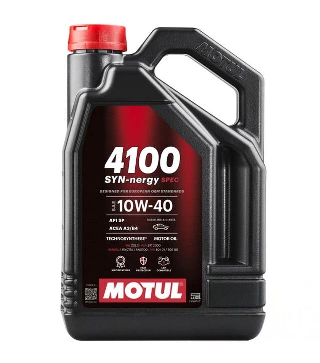 Моторное масло Motul 4100 Syn-nergy Spec 10W-40, 5 л