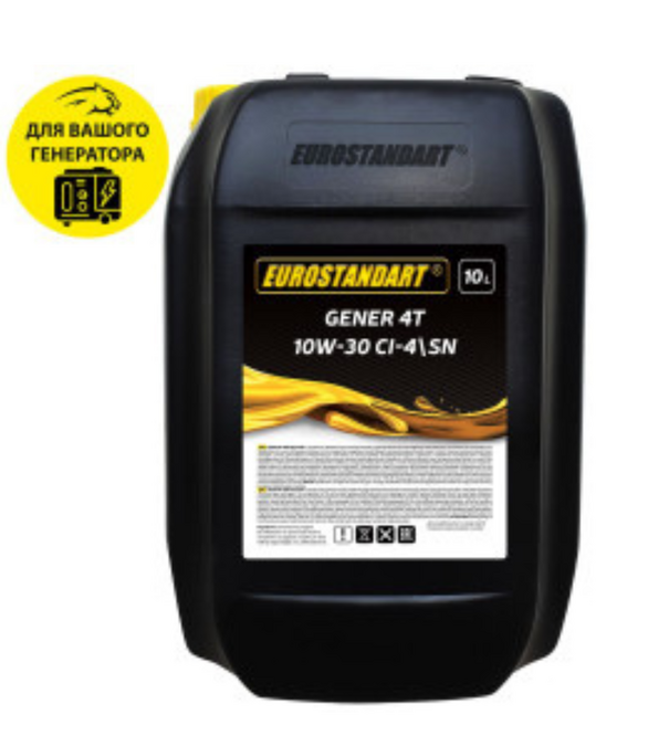 Моторное масло Eurostandart GENER 4T 10W-30 CI-4SN, 10 л