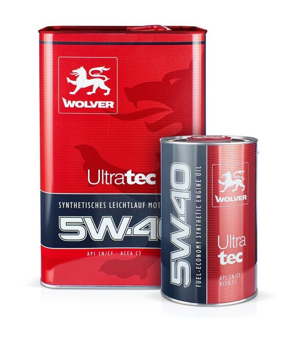 Моторное масло WOLVER ULTRATEC 5W-40, 4 л