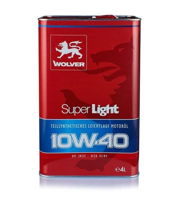 Моторна олива WOLVER SUPER LIGHT 10W-40, 4 л