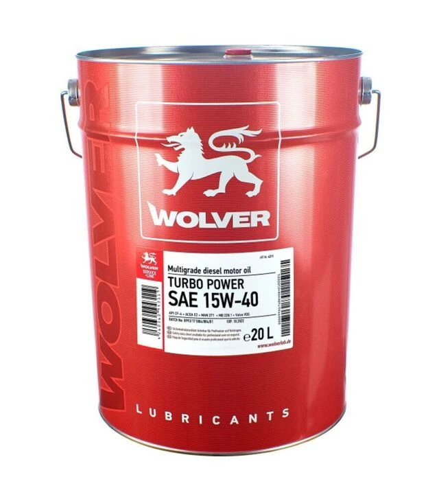 Моторна олива WOLVER TURBO POWER 15W-40, 20 л