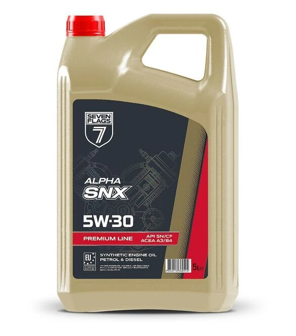 Моторное масло 7FLAGS ALPHA SNX 5W-30 API SN/CF, 5 л