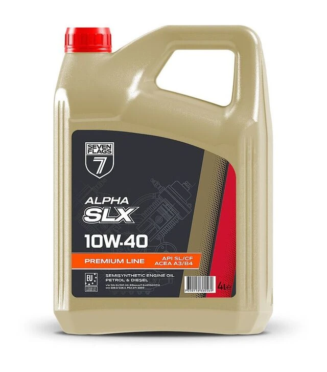 Моторное масло 7FLAGS ALPHA SLX 10W-40 API SL/CF, 4 л