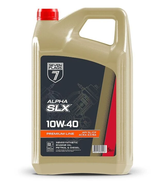 Моторное масло 7FLAGS ALPHA SLX 10W-40 API SL/CF, 5 л