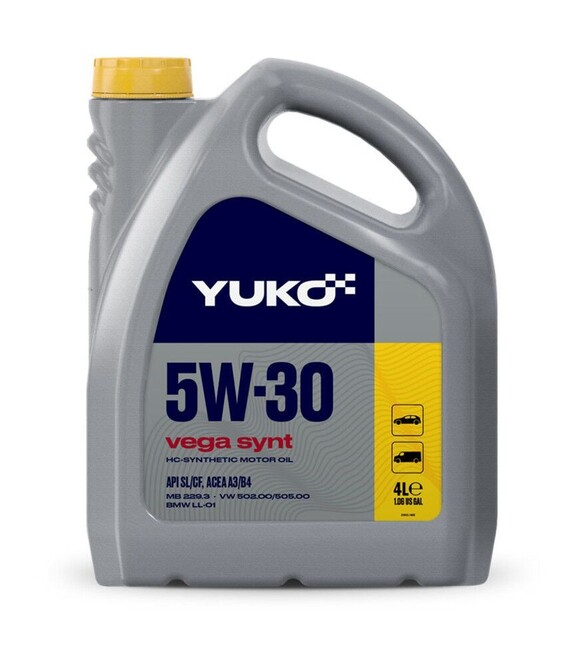 Моторное масло VUKO VEGA SYNT 5W-30 API SL/CF, 4 л